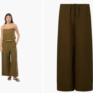 Onia Air Linen set - Olive Green - Size S